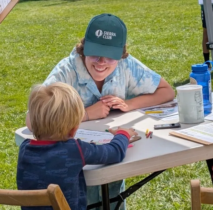 Gianna and child the EarthFest 2026