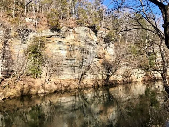 bluffs along dan river at HRSP