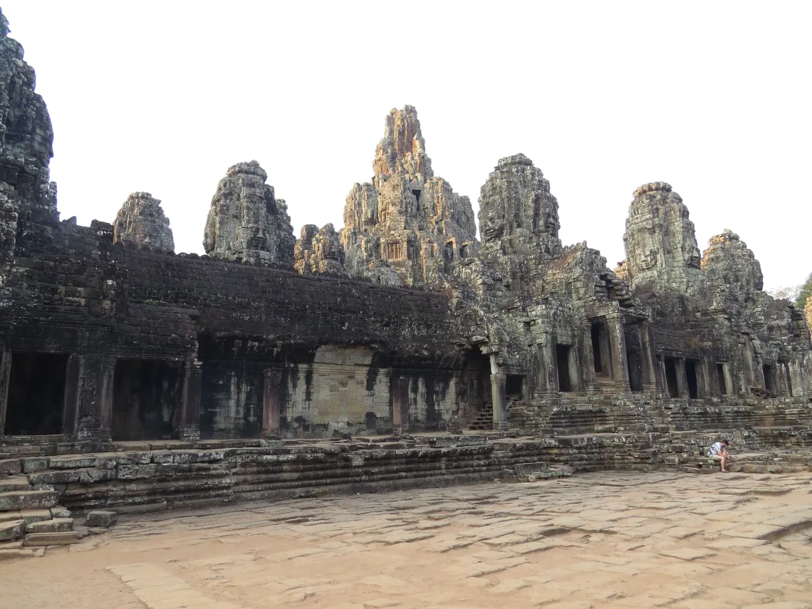 Ruins of rounded temples