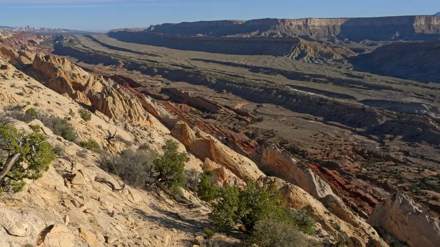 Looking northeast across Waterpocket Fold