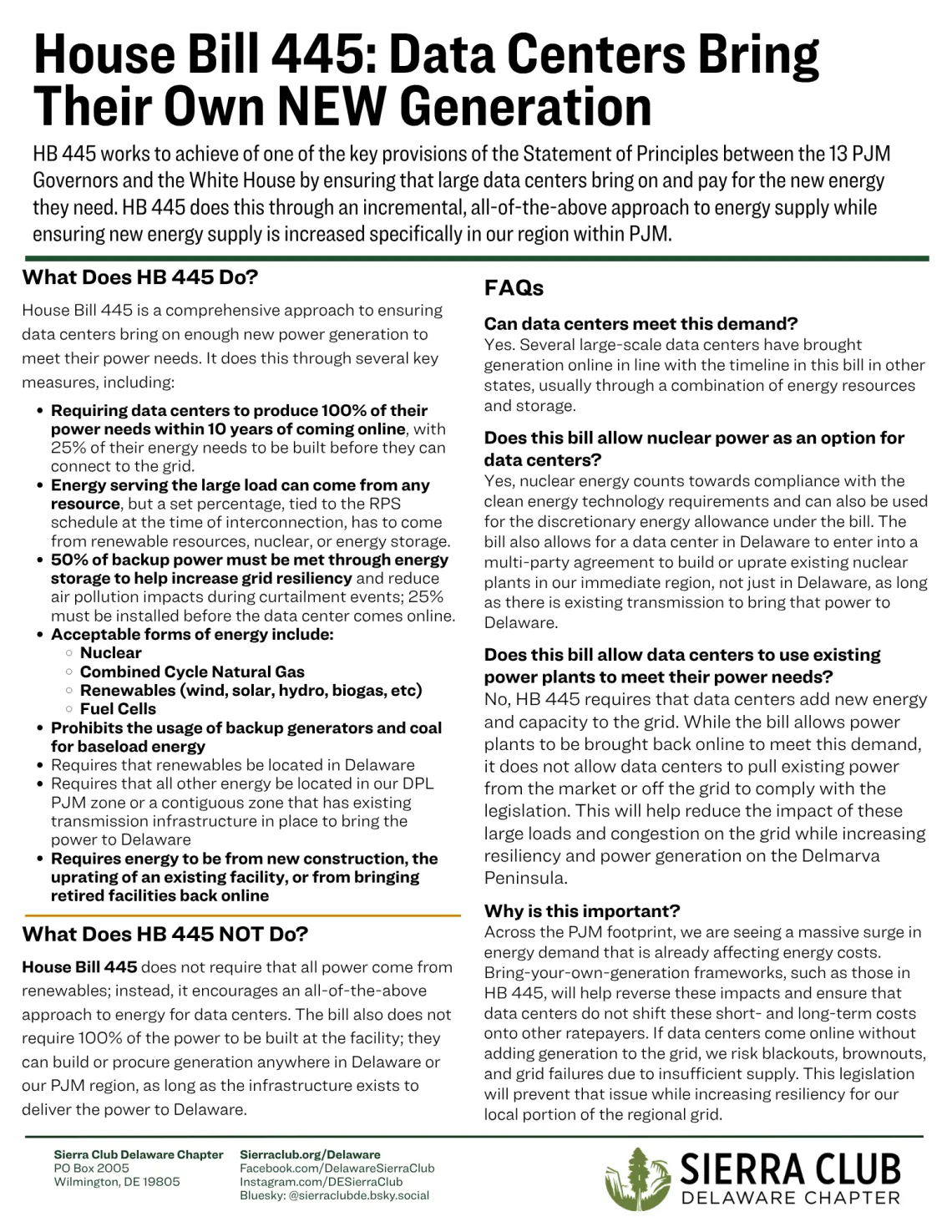House Bill 445: Data Center Bring Their Own New Generation