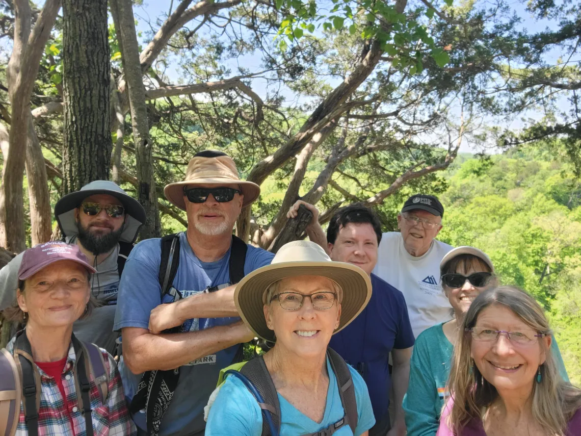 hiking Whitewater Canyon, Jones County, Iowa