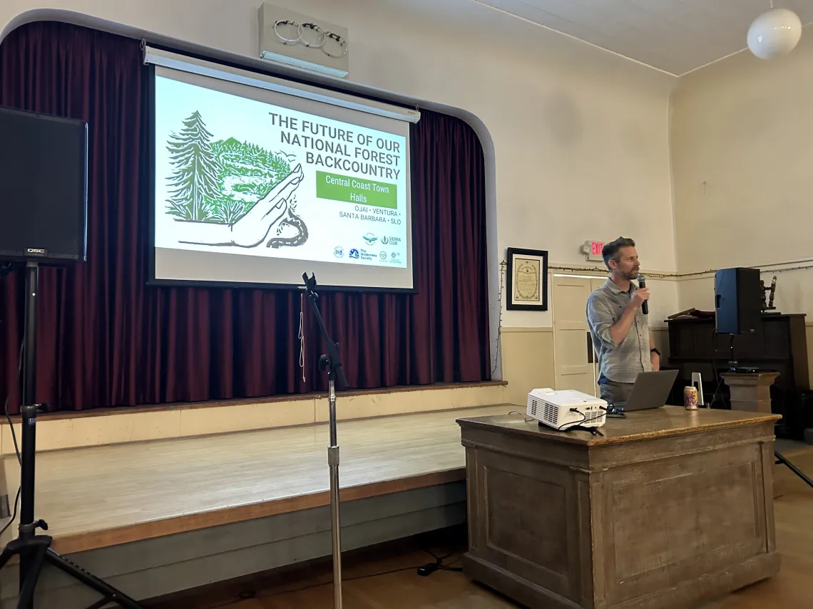 Ben Pitterle speaking about the Roadless Rule on 6-24-26