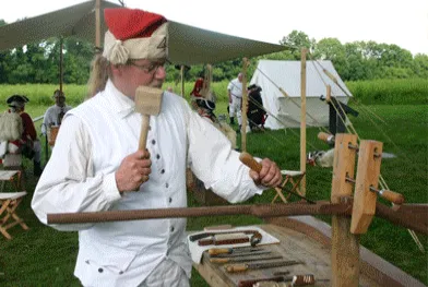 continental soldier encampment
