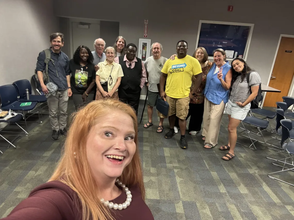 Goose Creek Community meeting - group of volunteers, staff, and partners