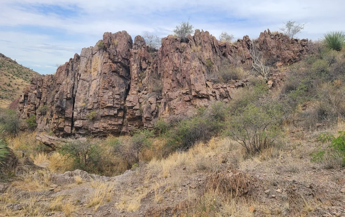 On the Achenbach trail, coming back down
