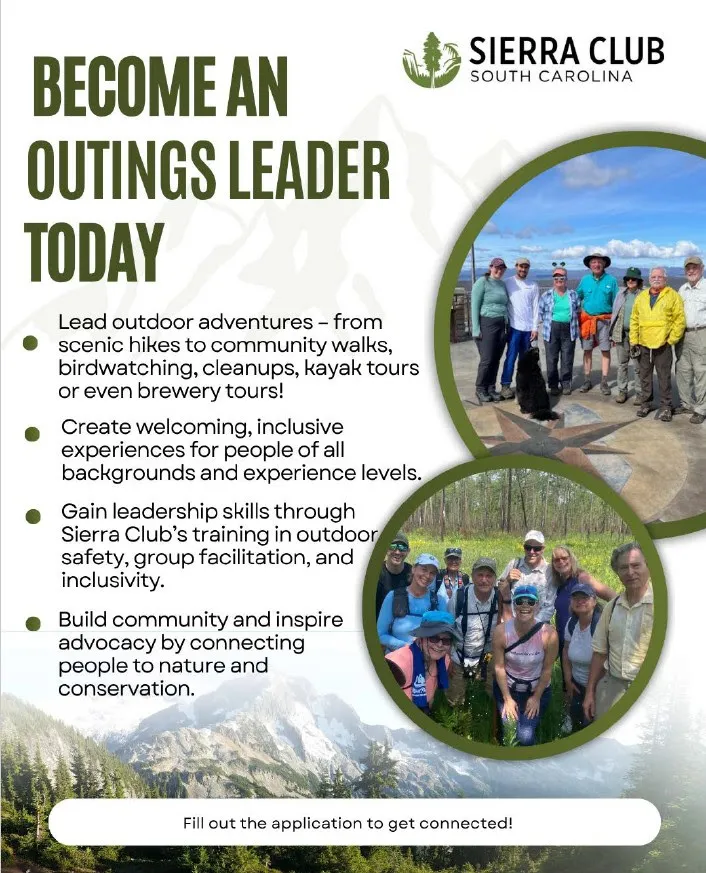 Outings leader training flyer