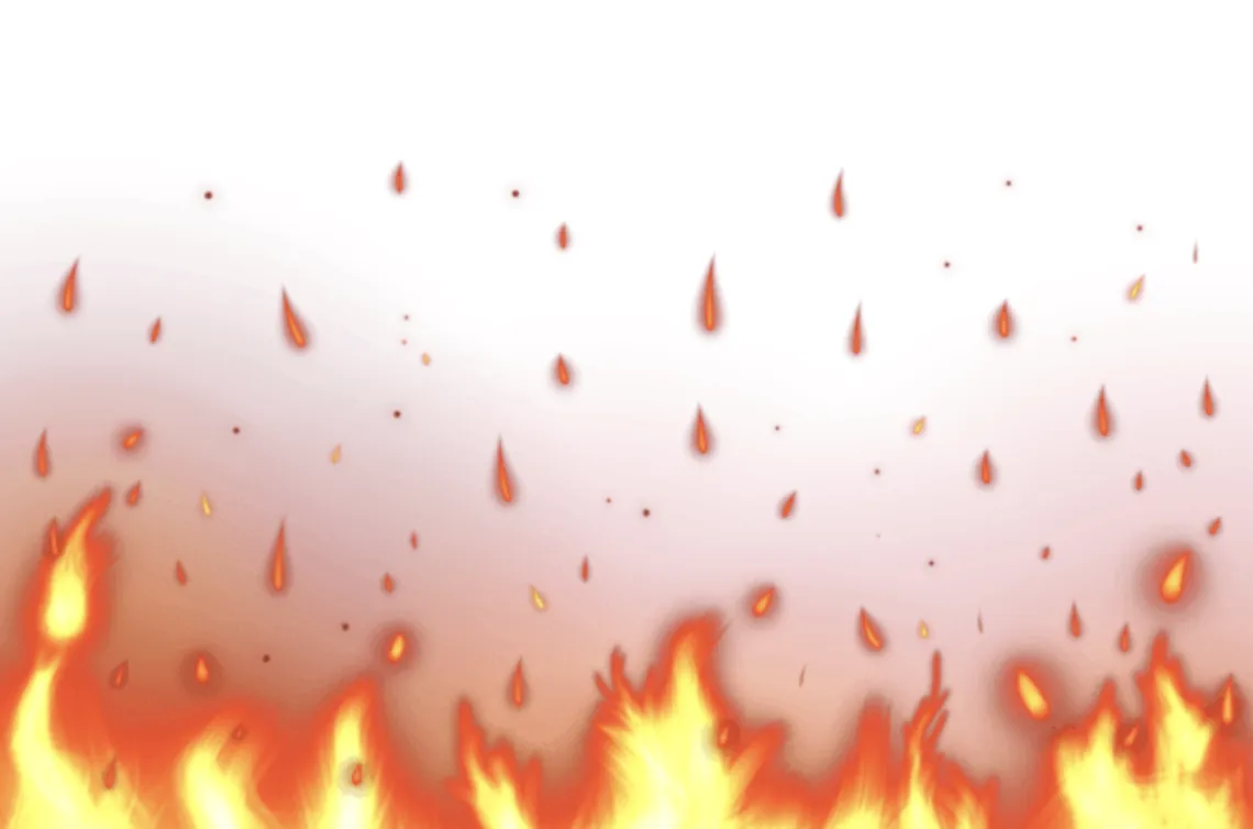Transparent fire PNG