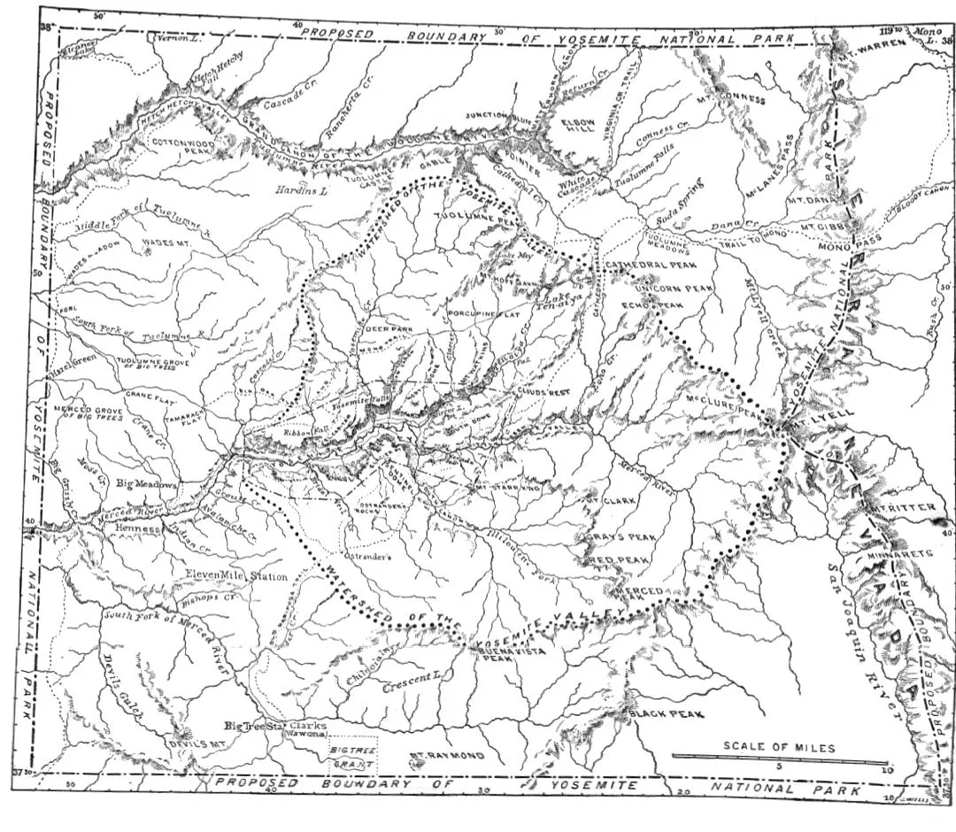 Yosemite map