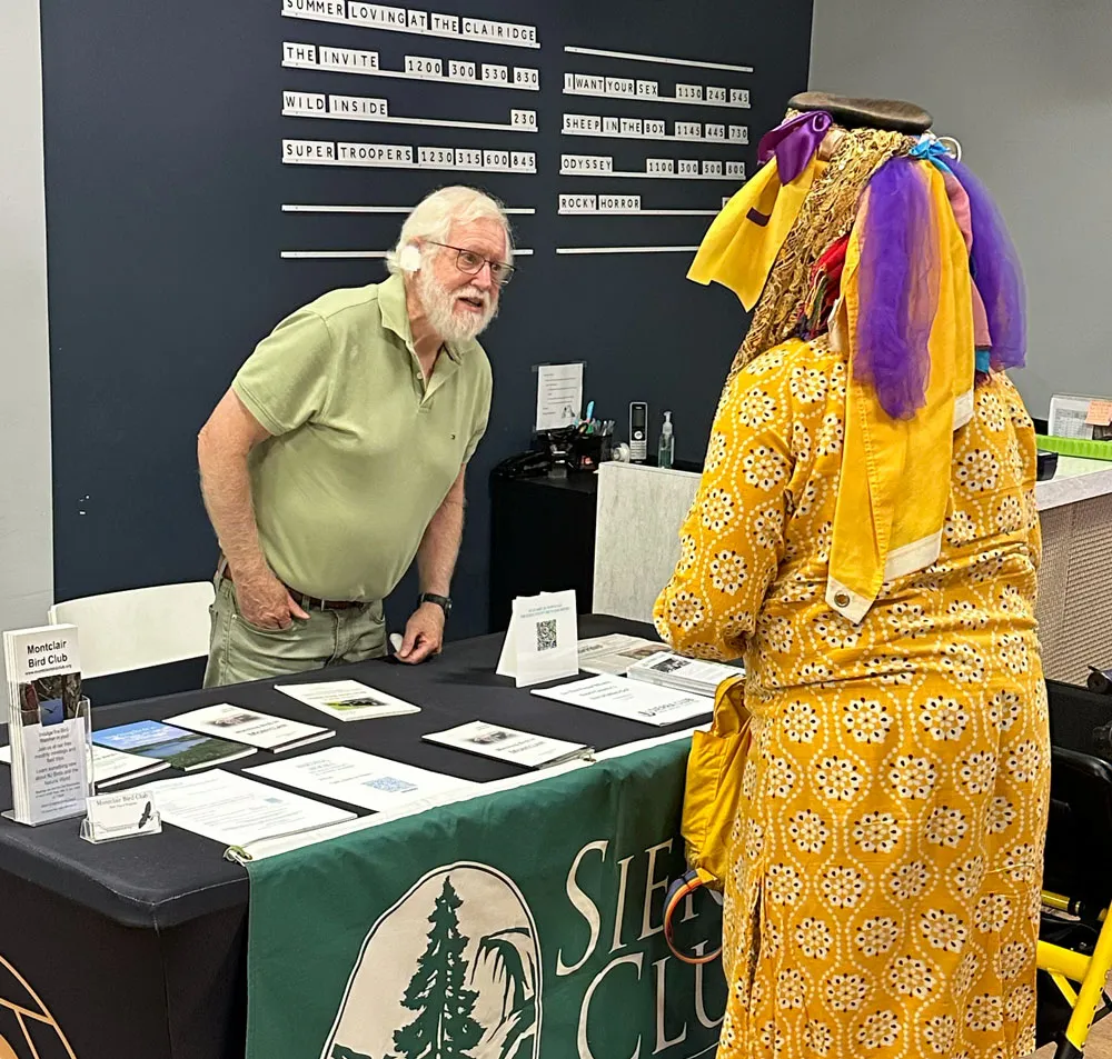 Bill Beren at Sierra Club table at screening of Wild Inside