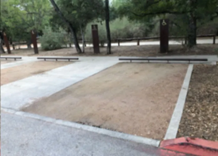 pervious pavement at Hardberger