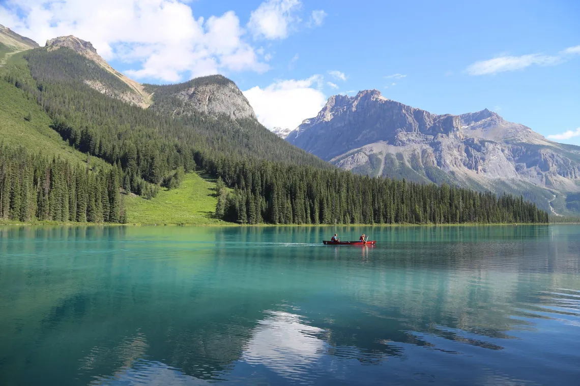 Boat on lake