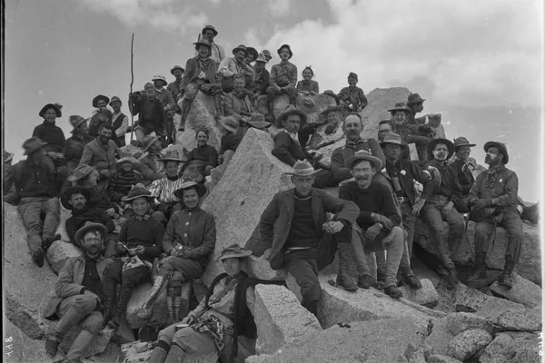 Participants on the 1902 outing to Kings Canyon