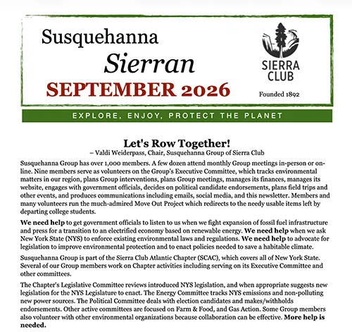 September Sierran Newsletter