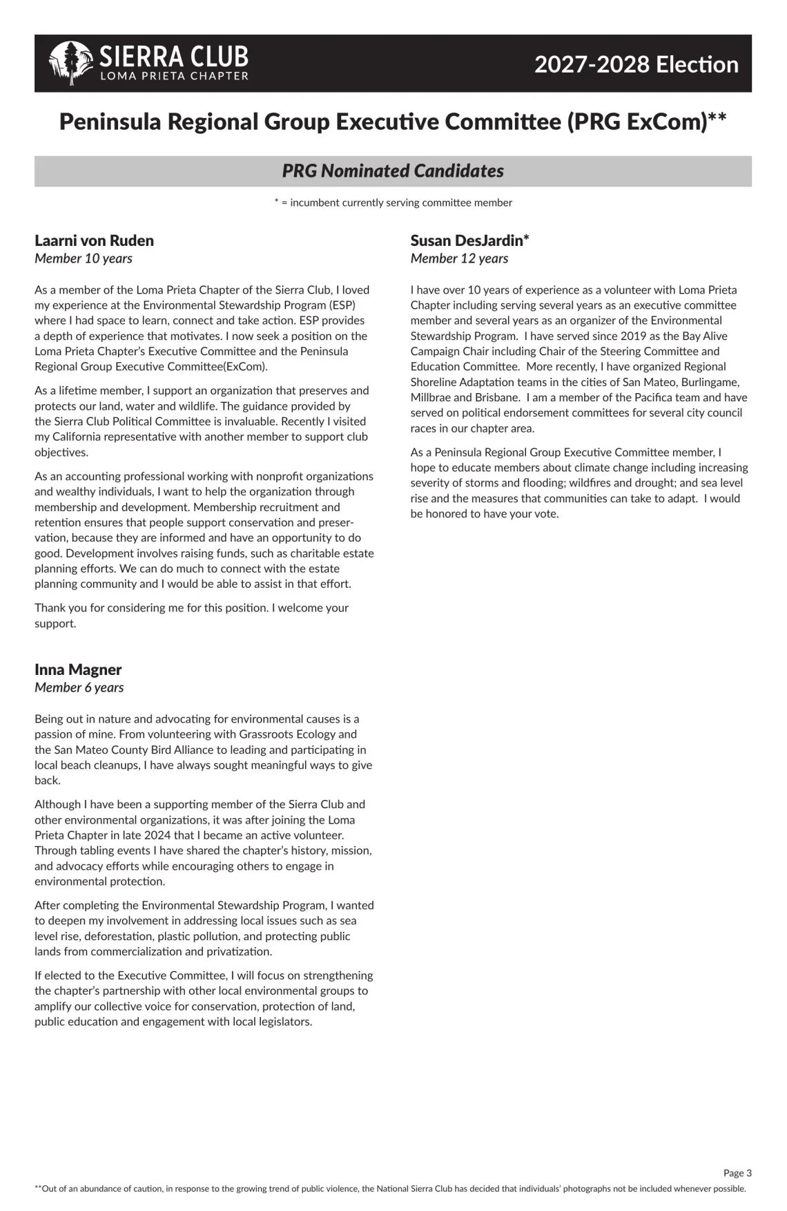Candidate statement 2026 Page 3