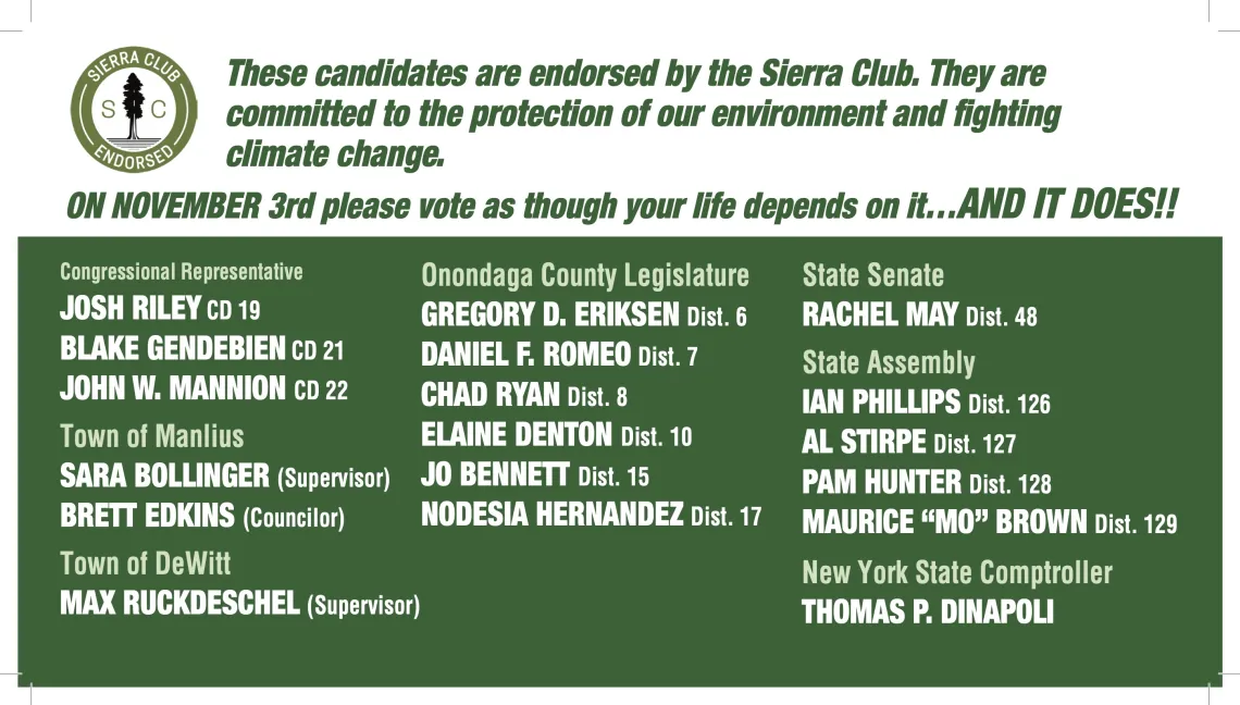 Endorsed candidates 2026