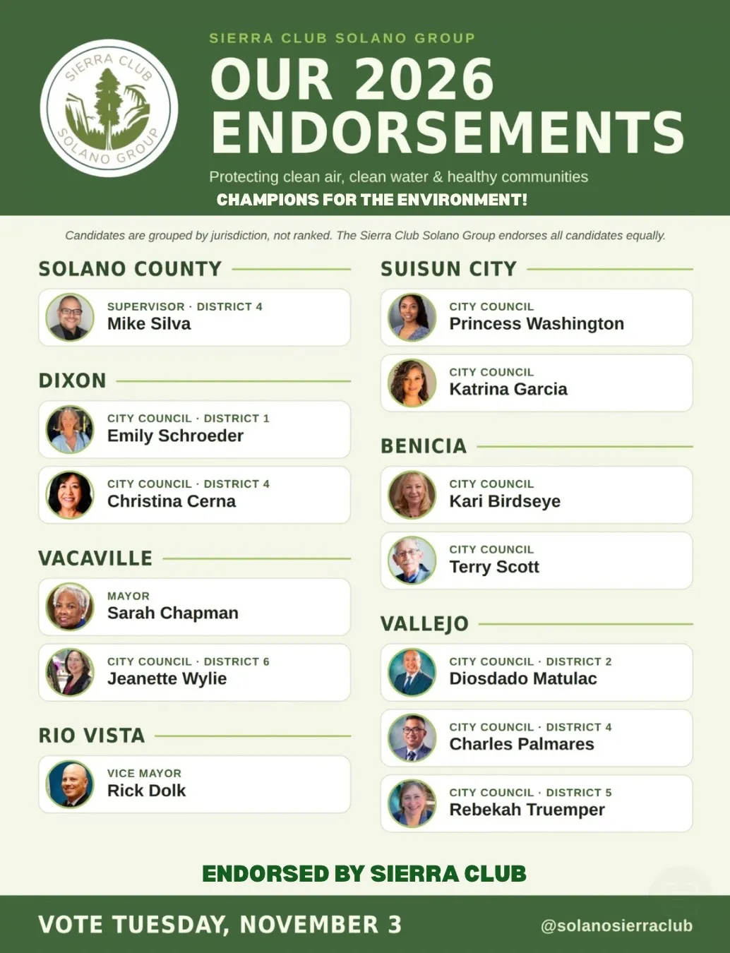 2026 endorsements