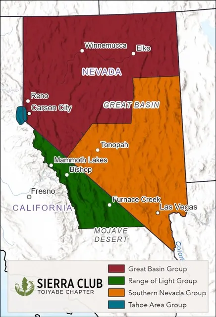 Toiyabe Chapter Map