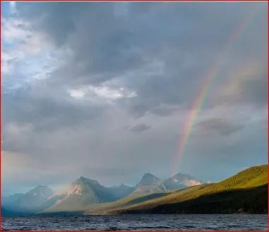 Rainbow over Glacier National Park.JPG