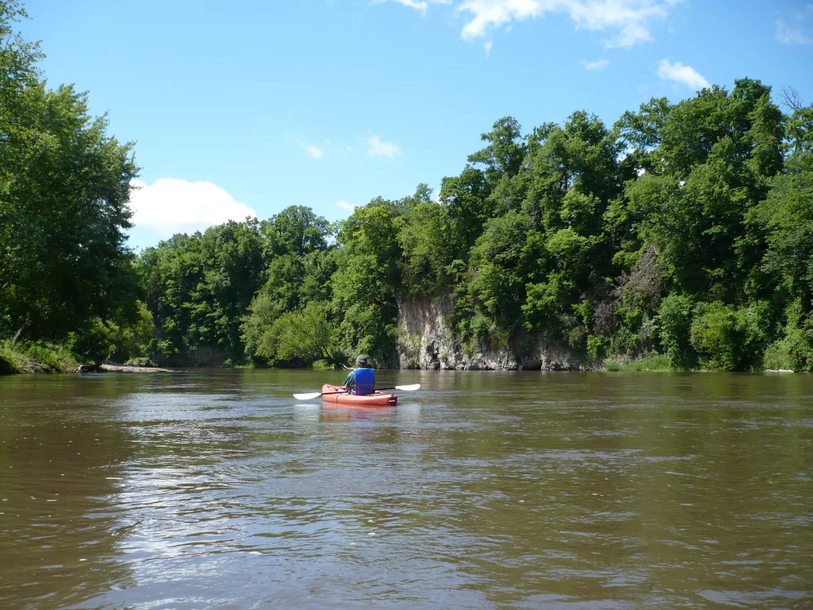 paddling the Wapsipinicon River