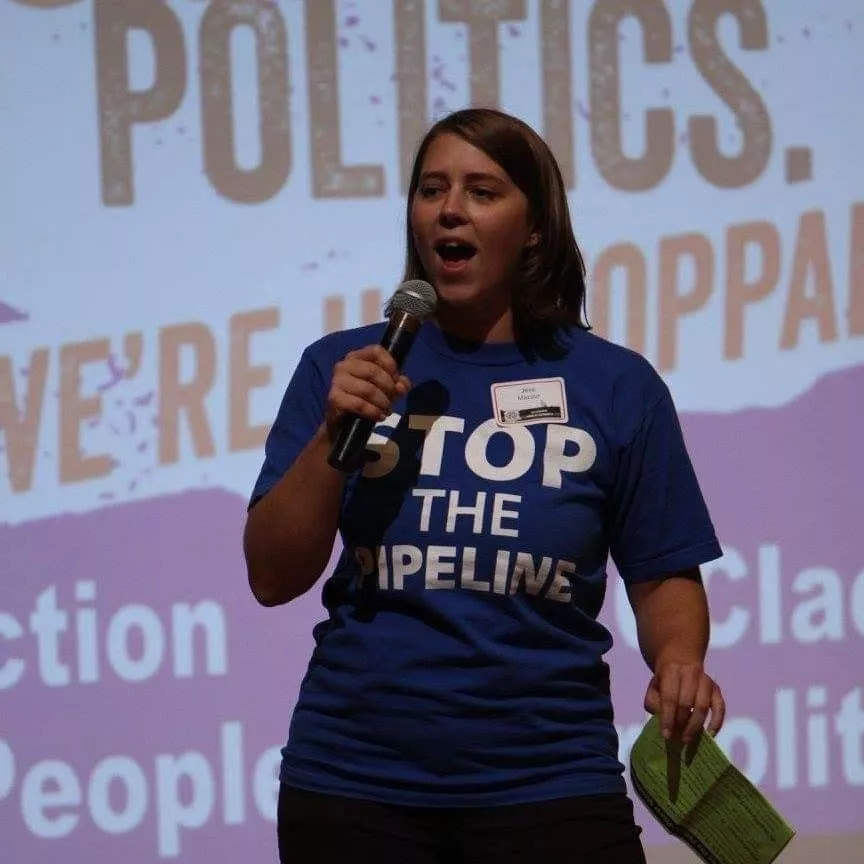 Jess Mazour, fighting pipelines