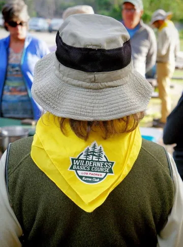 Wilderness Basics Course neckpiece at Car Camp by Arturo Hernandez