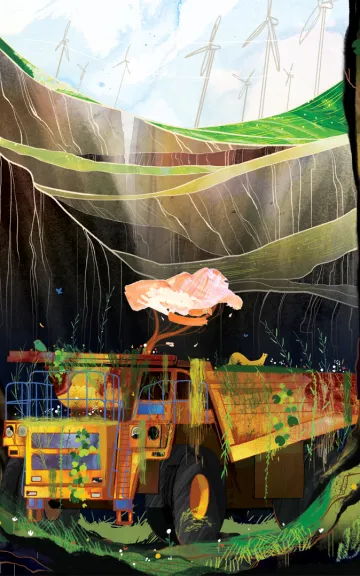 Clean energy illustration