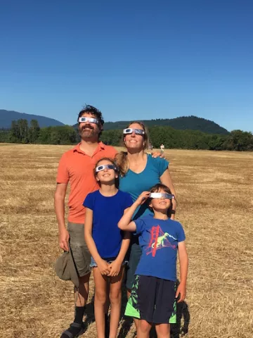 watching the eclipse