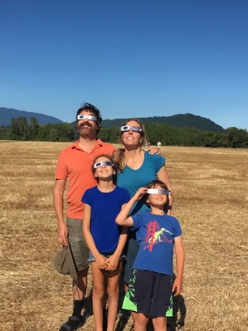 watching the eclipse