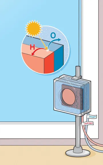 oxygen being captured in a tube graphic