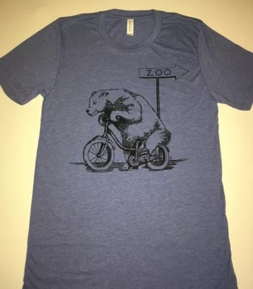 Bear on a Bike! tee