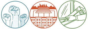 HERE 4 Climate Justice Logos