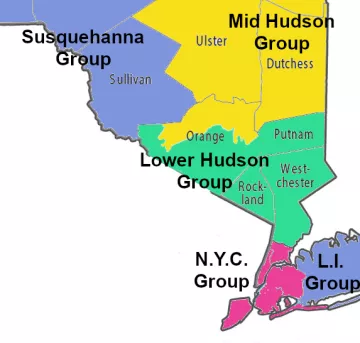 Lower Hudson Group in NYC metro area map