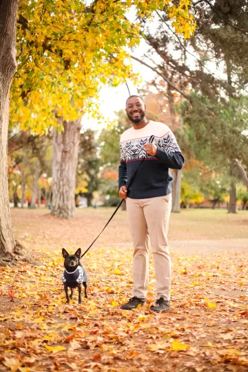 Brandon and his dog Monty