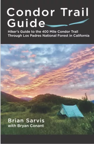 Cover of the Condor Trail Guide shows a tent in a high meadow at sunset