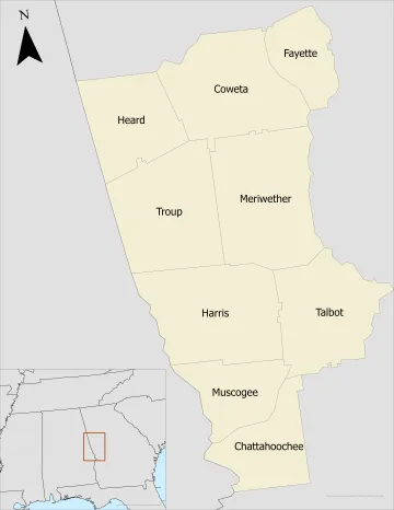 Middle Chattahoochee service counties