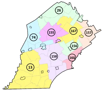 Chester County PA House Map