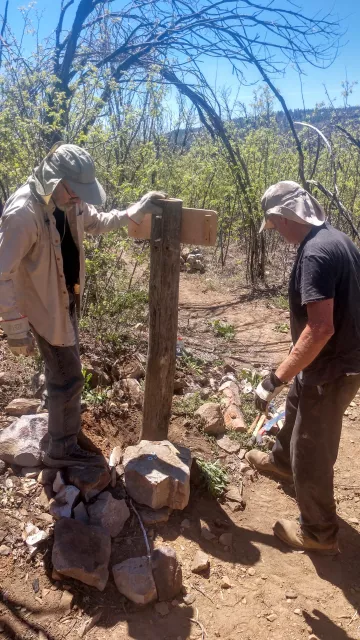James Vaaler and Mike Brady in Sierra Ancha Wilderness