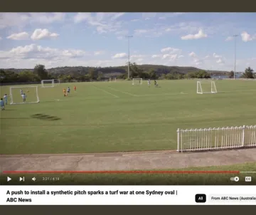 ABC News artificial turf image