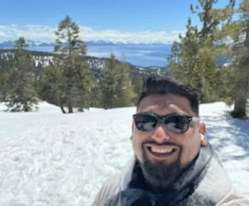 Sammy in the snow
