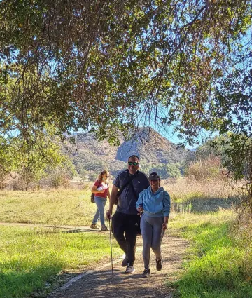 Hearts for Sight Volunteer with Participant