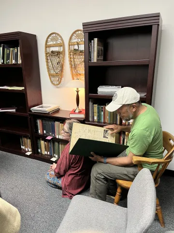 Homer Tom at the Angeles Chapter Library