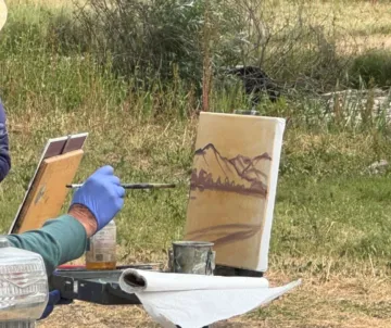 Plein air painting
