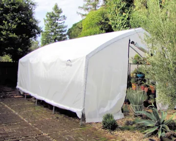 large white greenhouse