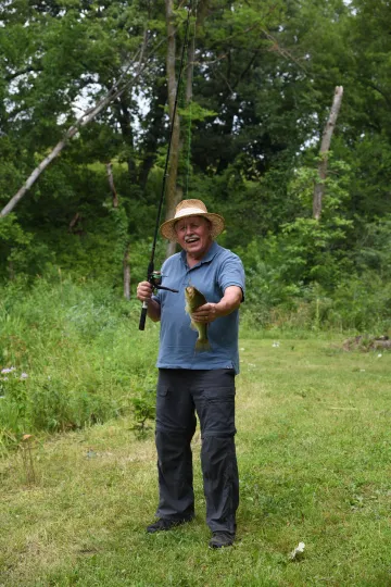 Mike Tramontina fishing