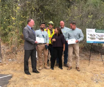 Permanent Creek Ribbon Cutting