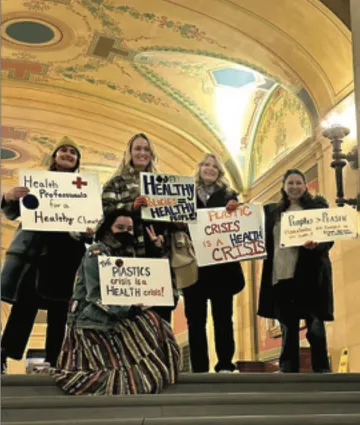Zero Waste Coalition members take their message to their Representatives at the State Capitol. Photo Credit: pvTkach