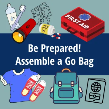 Assemble a go bag