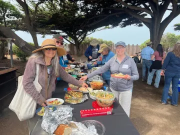 Delicious food at the chapter picnic