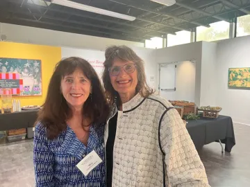 Mila Vujovich-LaBarre and Janine Rands at event